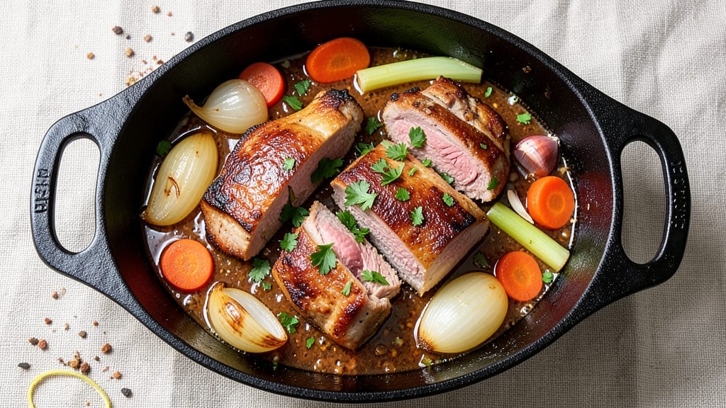 Braised Pork Stew Recipe: Slow-Simmered Richness With Celery Crown Twist