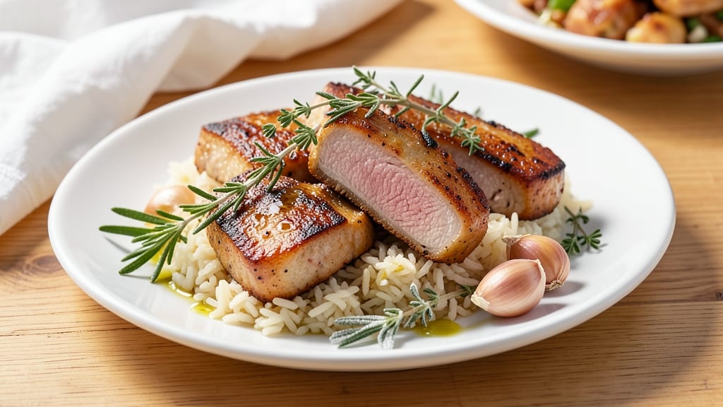 Boneless Pork Chops And Rice Recipe: One-Pan Garlic Herb Magic