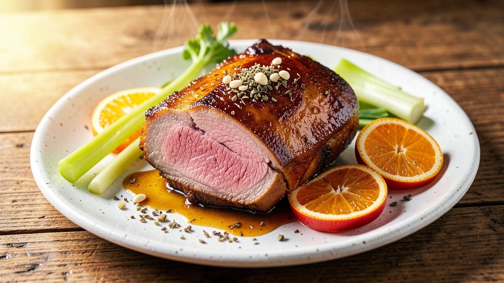 Cuban Pork Shoulder Recipe Oven: Celery Crown Crisp With Juicy, Spiced Centers