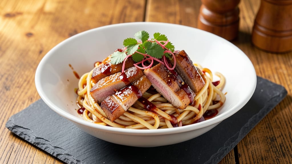 Char Siu Pork Noodles Recipe: Five-Spice Glazed Meat With Chewy Egg Noodles