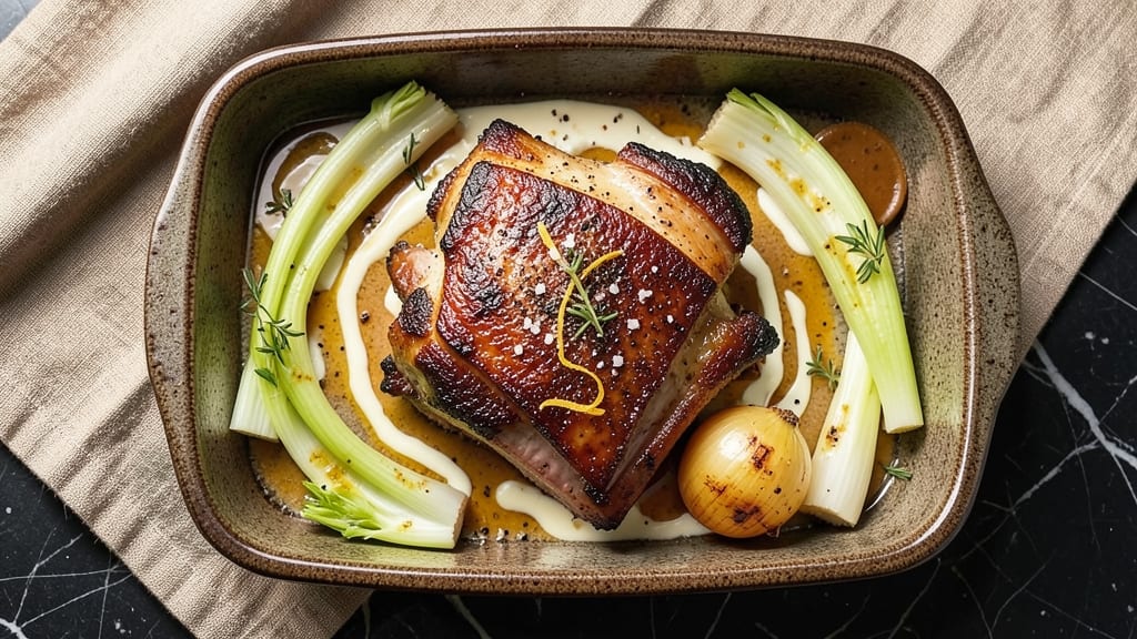 Boston Butt Pork Roast Pressure Cooker Recipe: Celery-Crowned Crisp With Juicy Hearts
