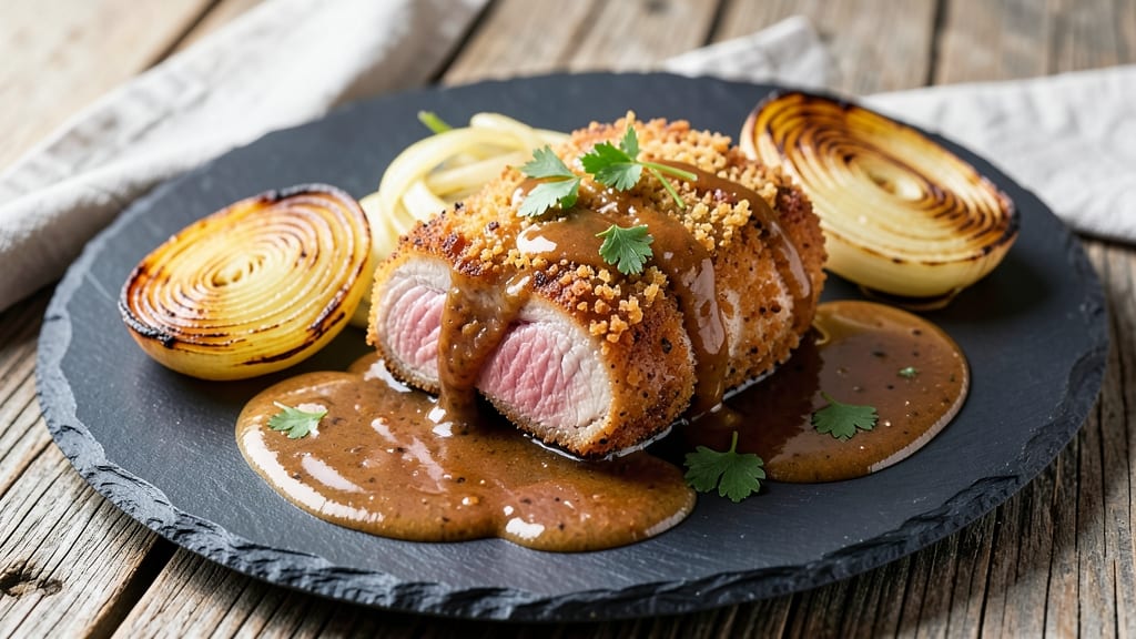 Breaded Pork Chop Sauce Recipe: Pan-Sear Crispy Bites with Tangy Onion Glaze