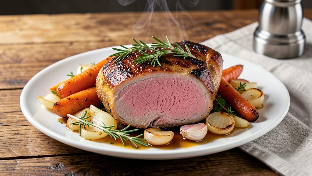 Boneless Pork Roast With Vegetables Recipe: One-Pan Dinner With Savory Herb Crust