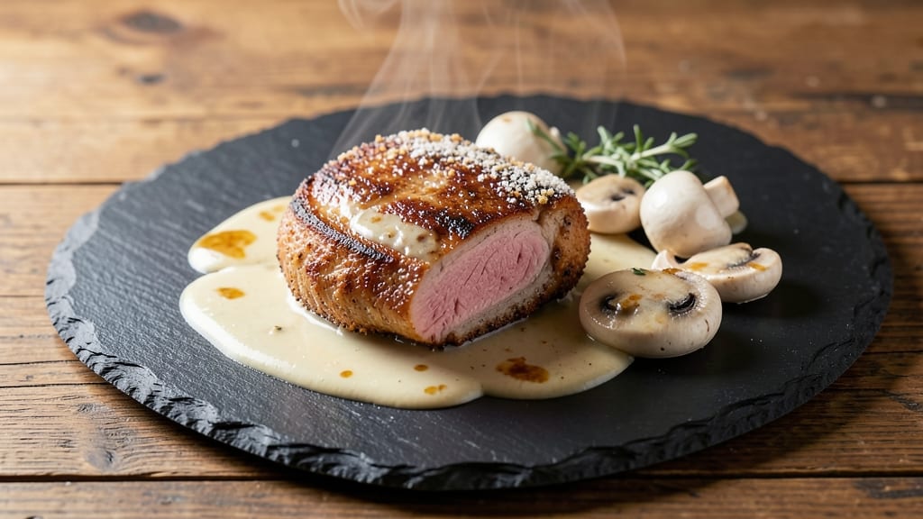 Campbell's Golden Mushroom Pork Chops Recipe: Celery-Crowned Crisp With Mushroom Umami Depth
