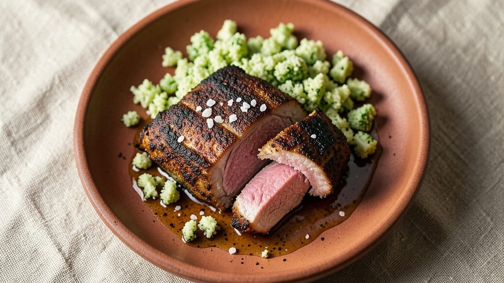 Coffee-Crusted Pork Tenderloin Recipe: Bold Bites With Celery Crown Crunch