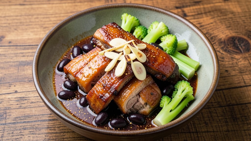 Chinese Black Bean Pork Spare Ribs Recipe: Five-Spice Glossed Crunch With Celery Crown Bites