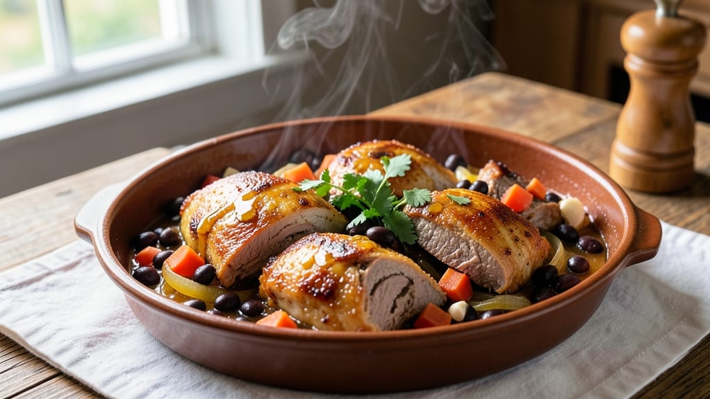 Chicken Pochero With Pork and Beans Recipe: Cuban-Style Stew Simmered to Deep Flavor
