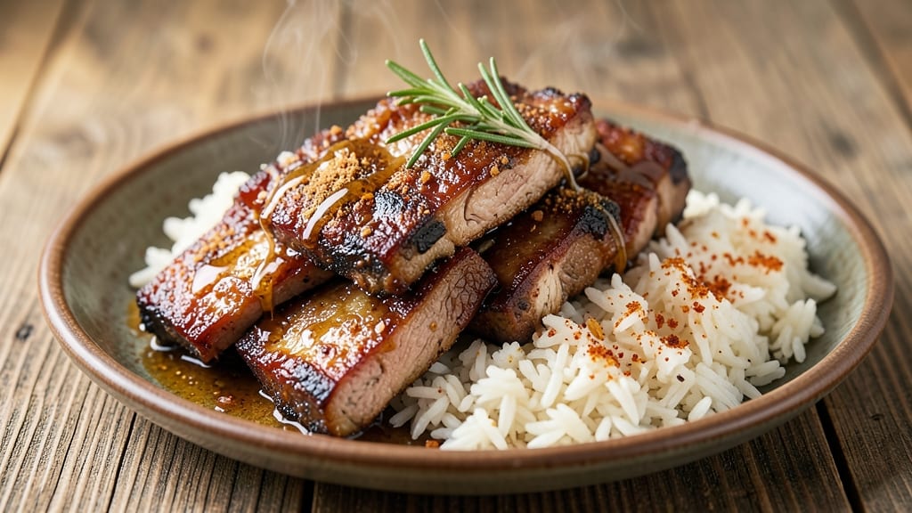 Country Style Pork Ribs and Rice Recipe: Smoky-Spiced Ribs Paired With Herbed Pilaf