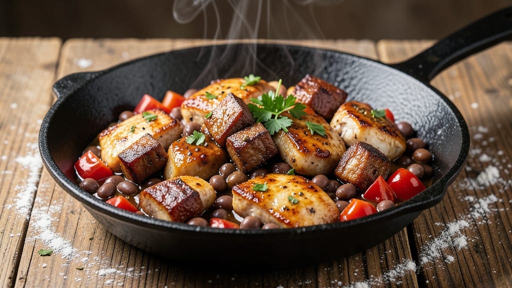 Chicken, Pork, and Beans Recipe: One-Pot Hearty Meal in 30 Minutes
