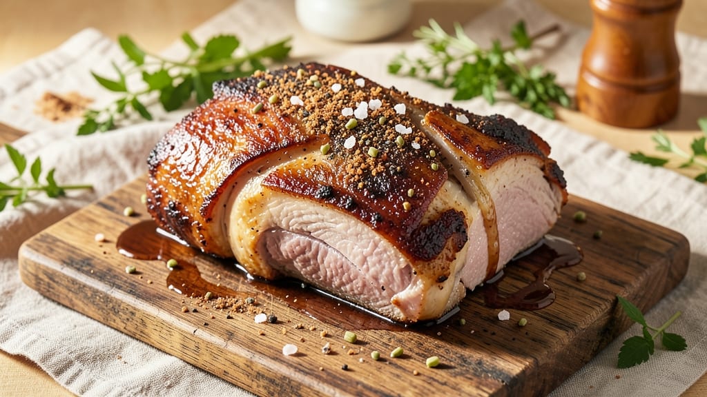Country Style Pork Shoulder Recipe: Celery-Crowned Crisp With Melty Centers