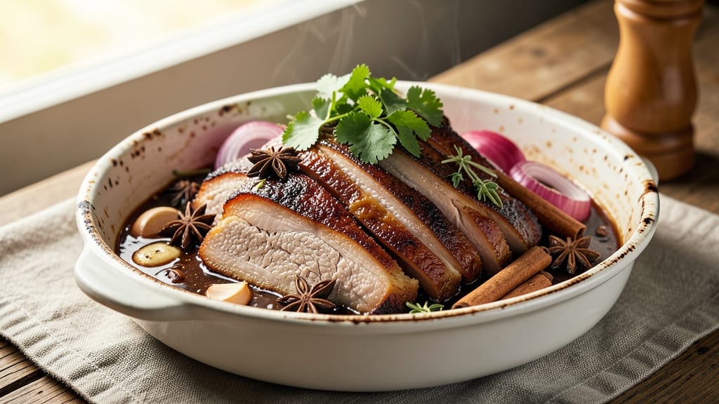 Braised Pork Belly Pressure Cooker Recipe: Crispy Bark, Shred-Ready Magic