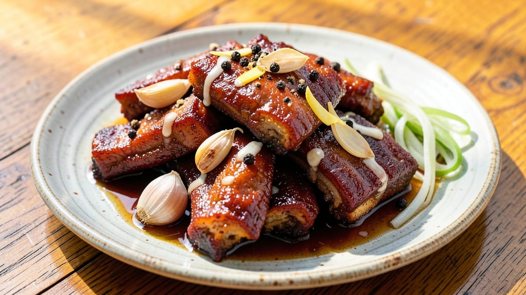 Braised Filipino-Style Pork Spare Ribs Recipe: Slow-Simmered Soy-Glazed Tenderness