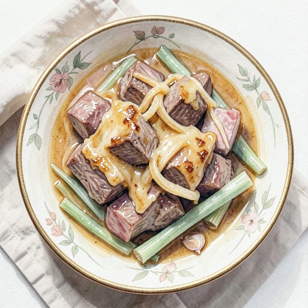Beef and Pork Casserole Recipe: Herb-Crusted Comfort with Crispy Top