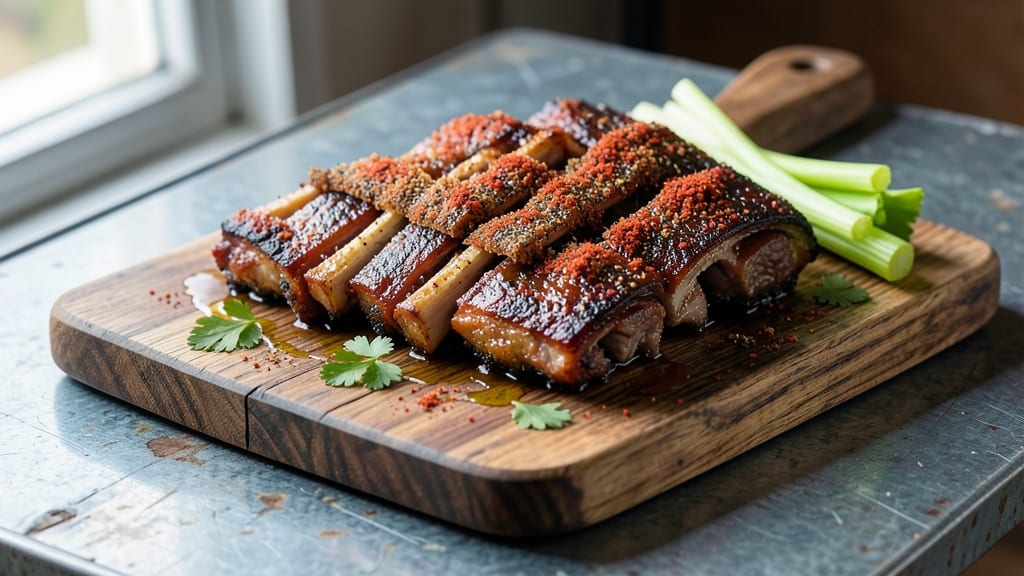 Country Style Pork Ribs Recipe Ideas: Celery Crown Crunch With Slow-Braised Tenderness