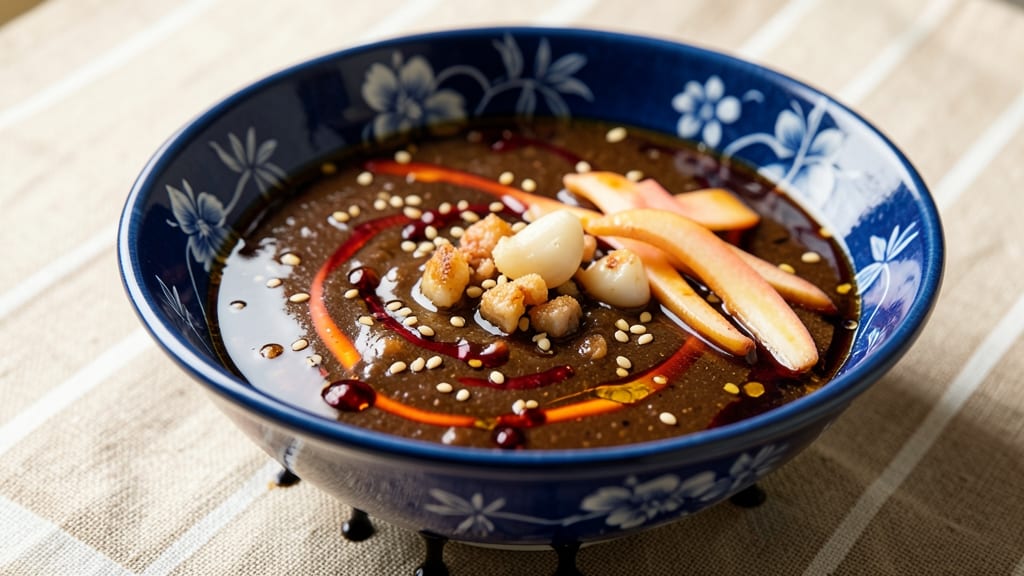 Chinese Pork Dumpling Dipping Sauce Recipe: Fermented Black Vinegar & Chili Oil Kick