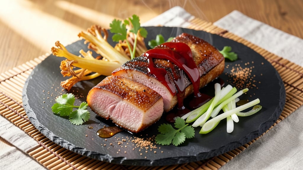 Chinese New Year Pork Belly Recipe: Five-Spice Glossed Crunch With Celery Crown Twist