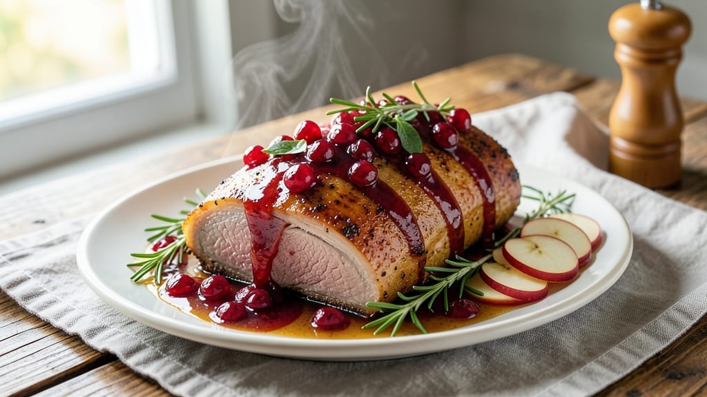 Cranberry Dijon Pork Roast With Apple Cider Glaze Recipe: Tart-Sweet Glaze That Elevates Every Bite