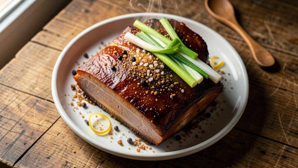 Bone-In Pork Shoulder Picnic Ham Recipe: Celery-Crusted Chew With Sweet Glossed Crisp