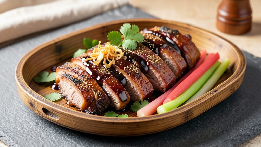 Chinese Pulled Pork Recipe: Celery Crown Crunch Meets Smoky Sweet Glaze