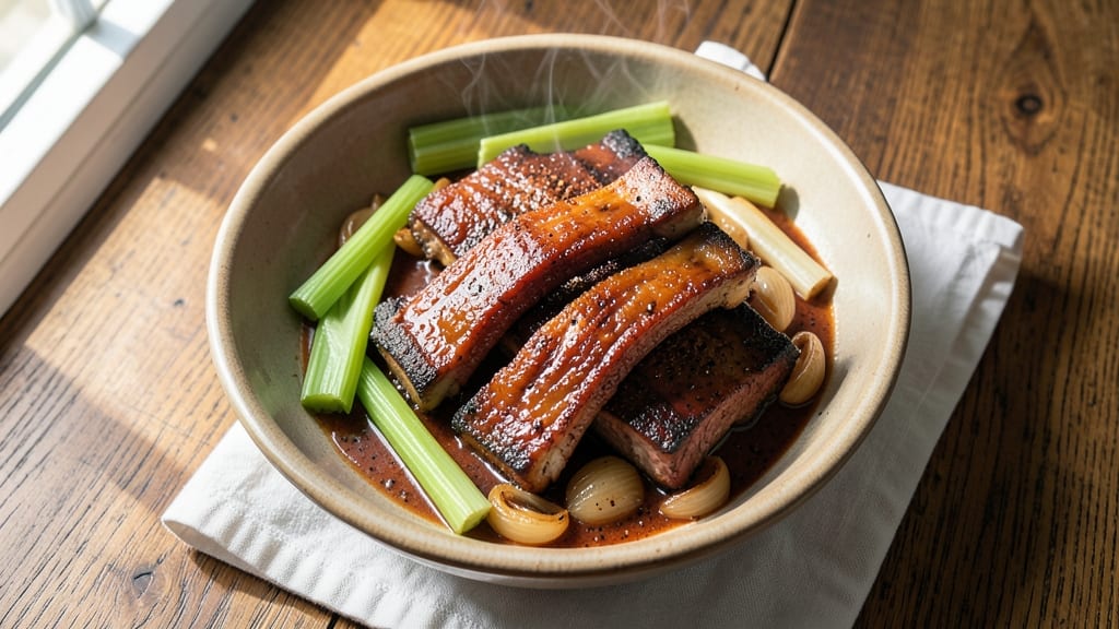 Crock Pot Pork Back Ribs Recipe: Celery-Salt Crust, Fall-Off-Bone Tenderness