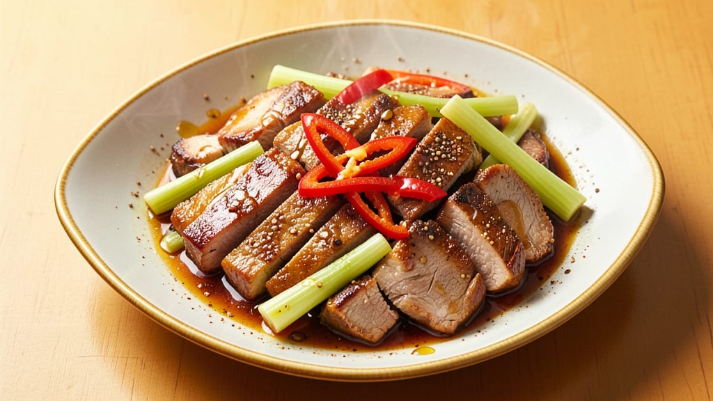 Chinese Pork Casserole Recipe: Celery-Studded Five-Spice Crust Magic