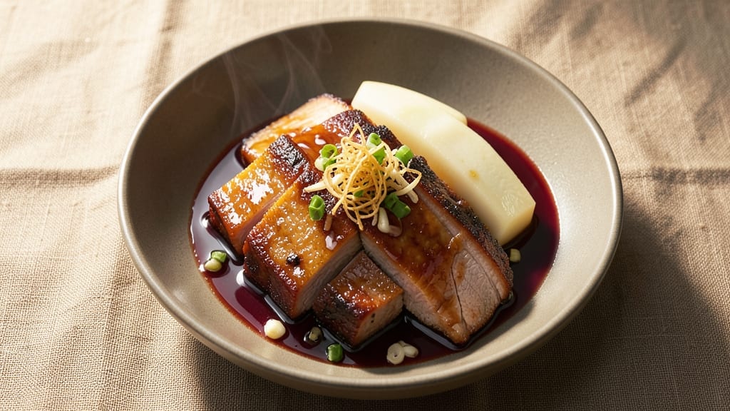 Braised Pork Belly With Taro Recipe: Five-Spice Glossed Crunch Meets Silky Roots