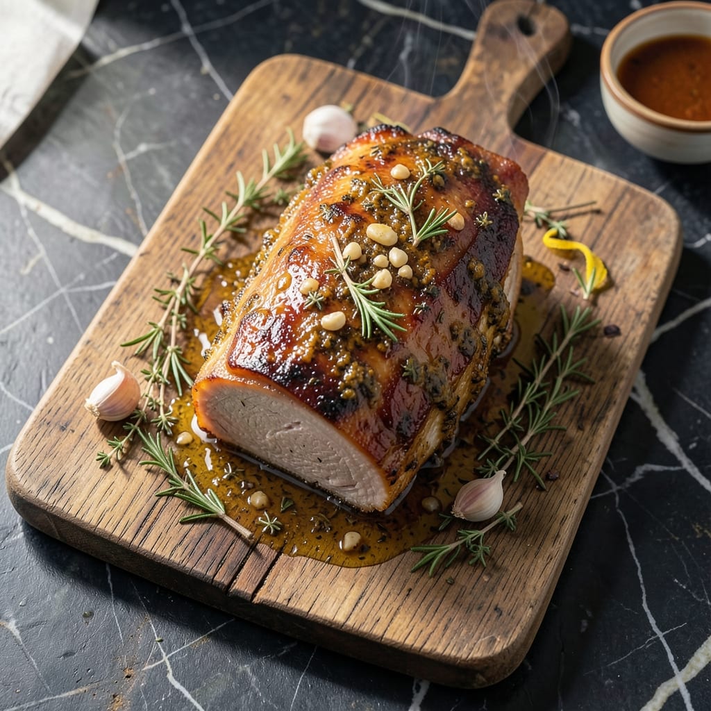 4Lb Pork Loin Roast Recipe: Slow-Roasted With Garlic-Herb Crust