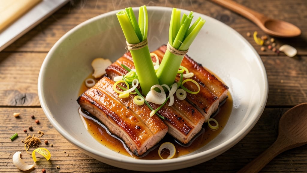 Chinese Steamed Pork Spare Ribs Recipe: Celery Crown Crunch With Five-Spice Glossed Tenderness