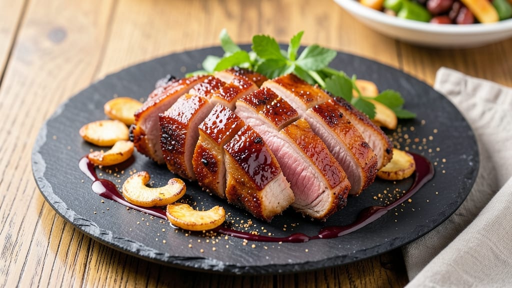 Char Siu Roast Pork Recipe: Five-Spice Glazed Crust With Celery Crown Sparkle