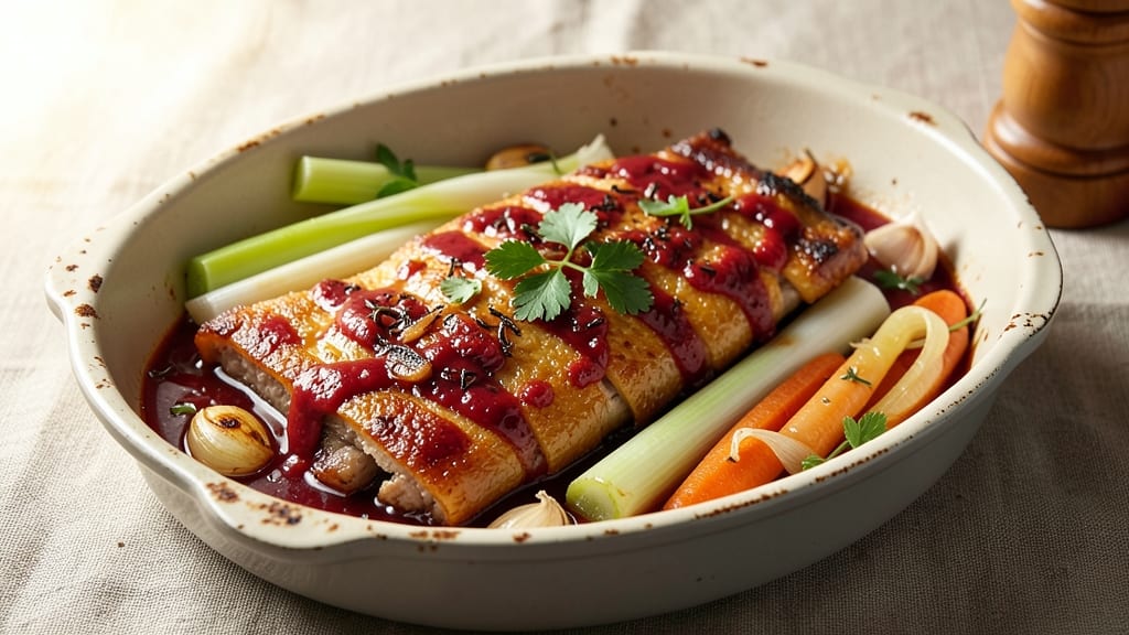 Braised Pork Skin Recipe: Crispy Celery Crown Crunch With Melty Fat