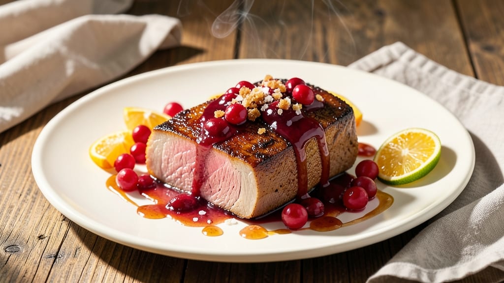 Slow Cooker Cranberry Pork Loin Recipe: Sweet-Tart Glaze That Caramelizes Edges