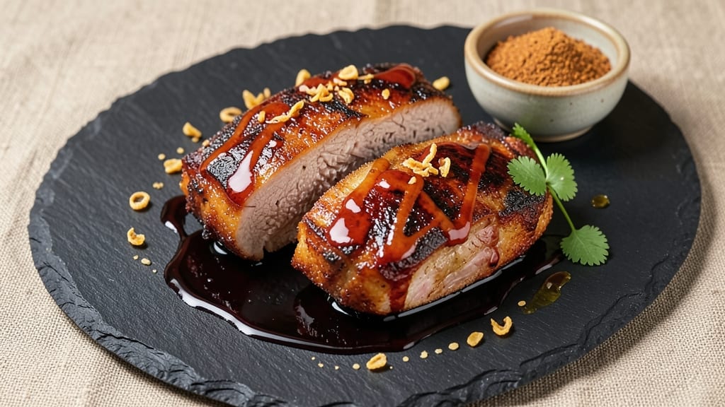 Chef Tatung's Pork Chops Recipe: Wok-Sear Crispness With Five-Spice Glossed Hearts