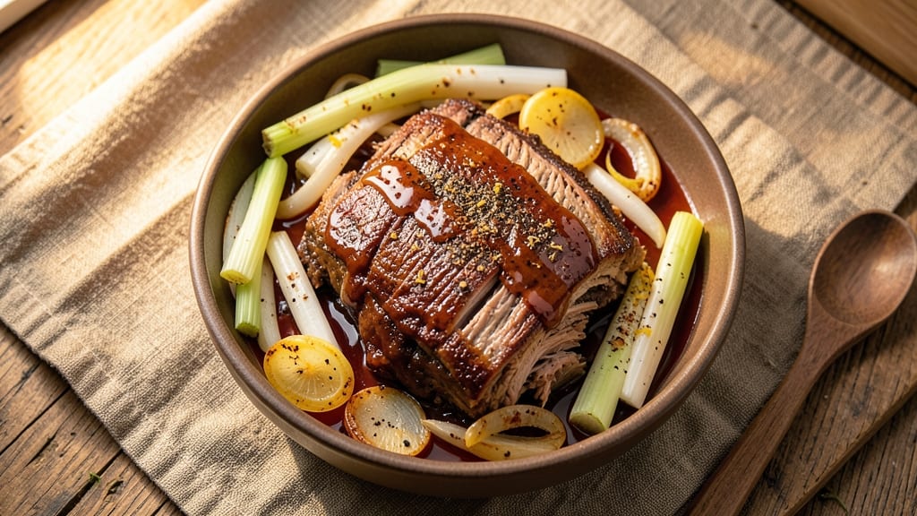 Crock Pot Pulled Pork Sliders Recipe: Slow-Smoked Tenderness with Celery Crown Crunch