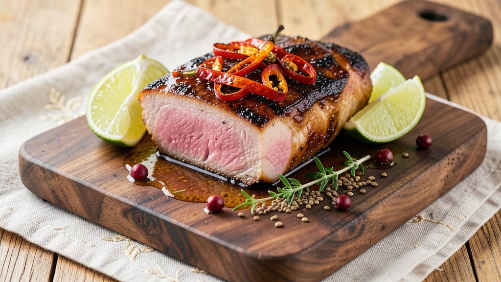 Caribbean Pork Tenderloin Recipe: Jerk-Spiced Crust With Melty Centers