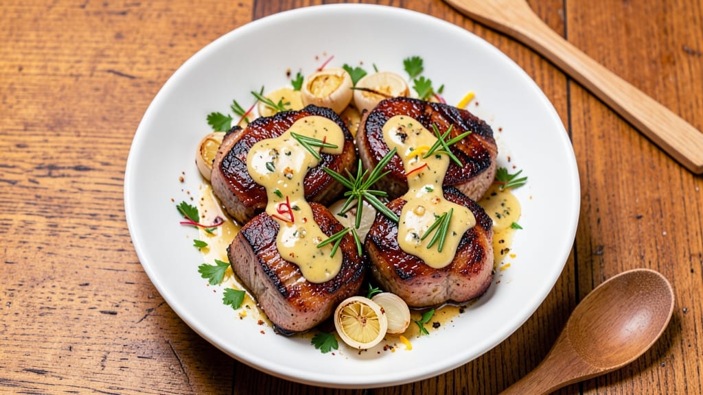 Carrabba's Pork Medallions Recipe: Pan-Seared with Garlic-Herb Butter
