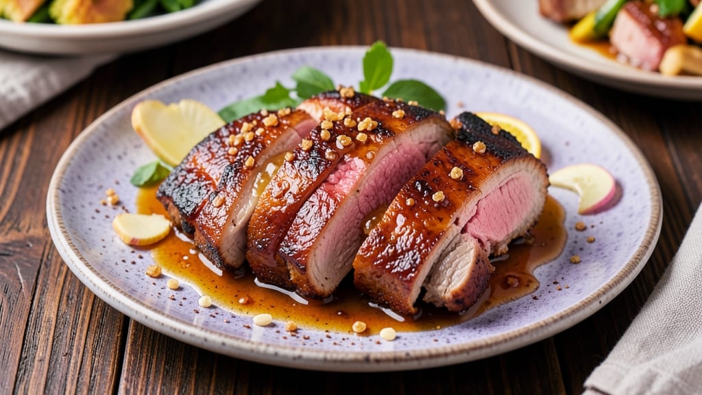 Campbell's Polynesian Pork Chops Recipe: Five-Spice Glossed Crust With Celery Crown Crunch