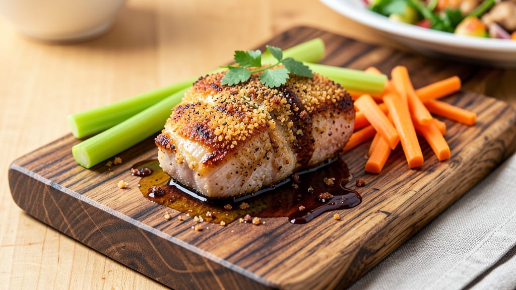 Cook's Country Pork Chops Recipe: Celery Crown Crisp With Five-Spice Glossed Crust