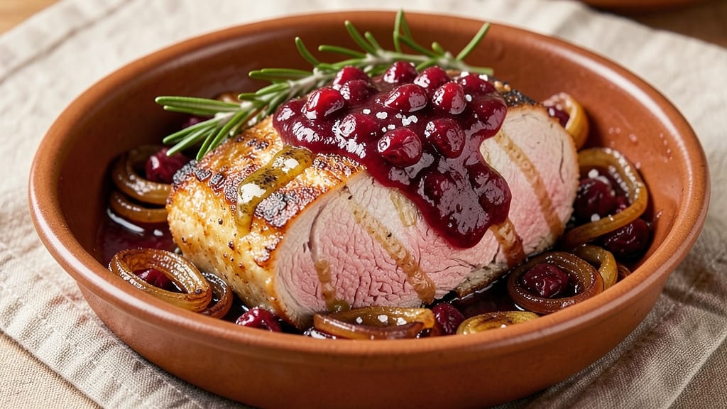 Cranberry Pork Loin Crock Pot Recipe: Sweet-Tart Glaze That Melts Into Every Bite