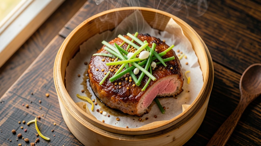 Chinese Steamed Pork Patties Recipe: Five-Spice Glossed Dumplings in 20 Minutes