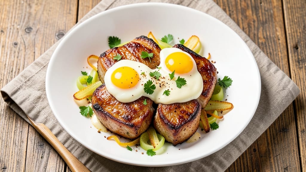 California Pork Chops Recipe: Celery Crown Crunch With Five-Spice Gloss