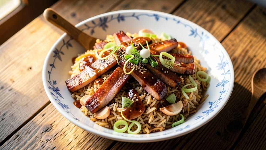 Char Siu Pork Fried Rice Recipe: Celery Crown Crunch Meets Sweet Five-Spice Heat