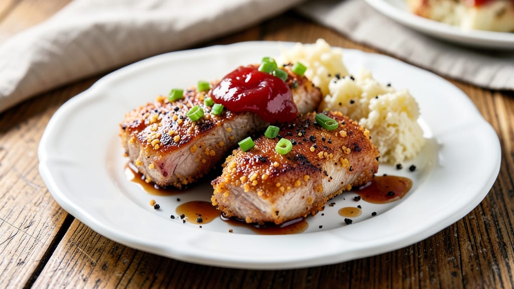 Charleston-Style Pork Chops Recipe: Buttery Crispy Crust with Sweet Tea Glaze