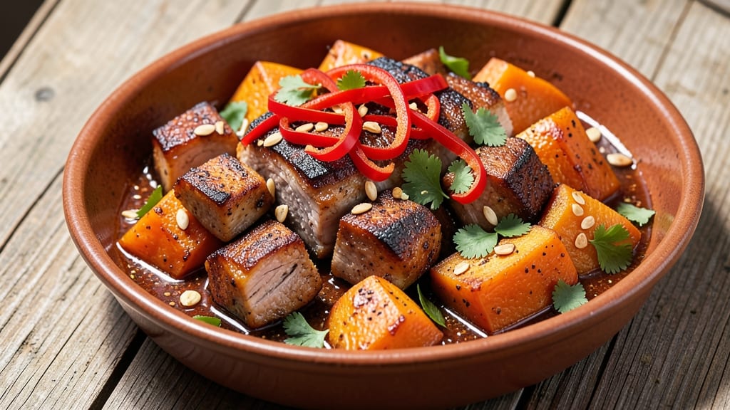 Calabaza with Pork Recipe: Sweet Squash and Savory Meat Fusion