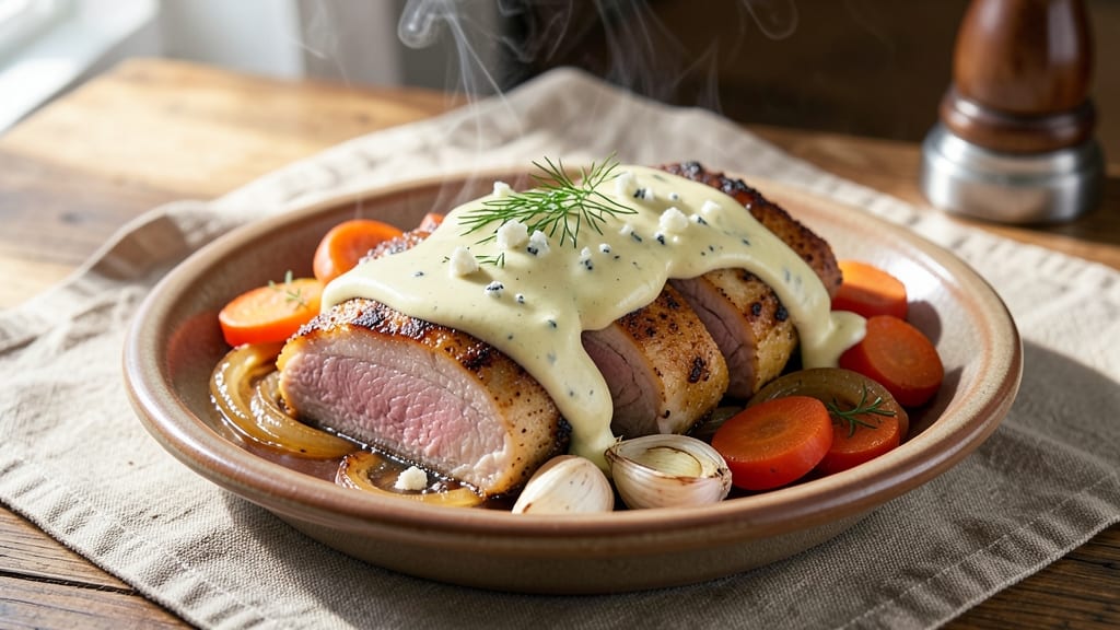 Crock Pot Pork Roast Recipe with Ranch Dressing Mix: Slow-Cooked Tender Meat Paired With Herby Dip