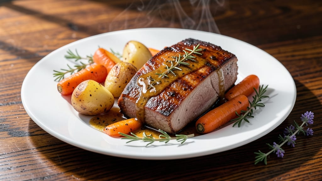 Boneless Pork Loin Roast Recipe With Potatoes and Carrots: One-Pan Sunday Feast With Herb-Crusted Meat