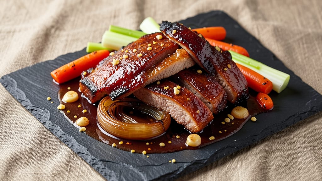 Boneless Pork Shoulder Ribs Recipe: Oven-Baked Juiciness With Celery Crown Crunch