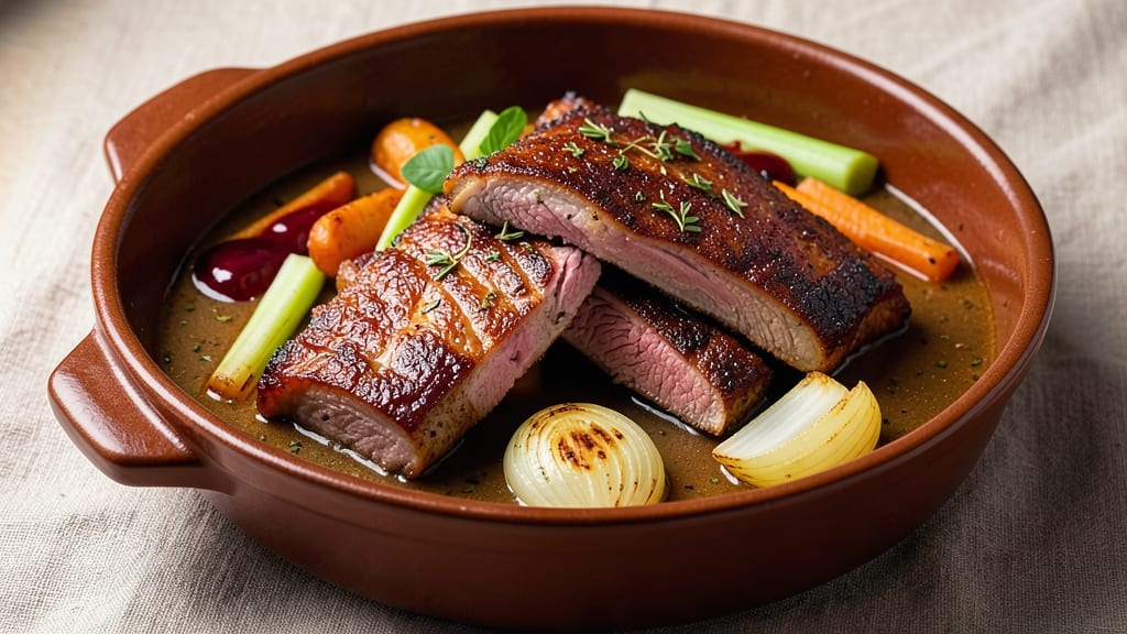 Braised Boneless Country-Style Pork Ribs Recipe: Slow-Simmered Richness With Celery Crown Crunch
