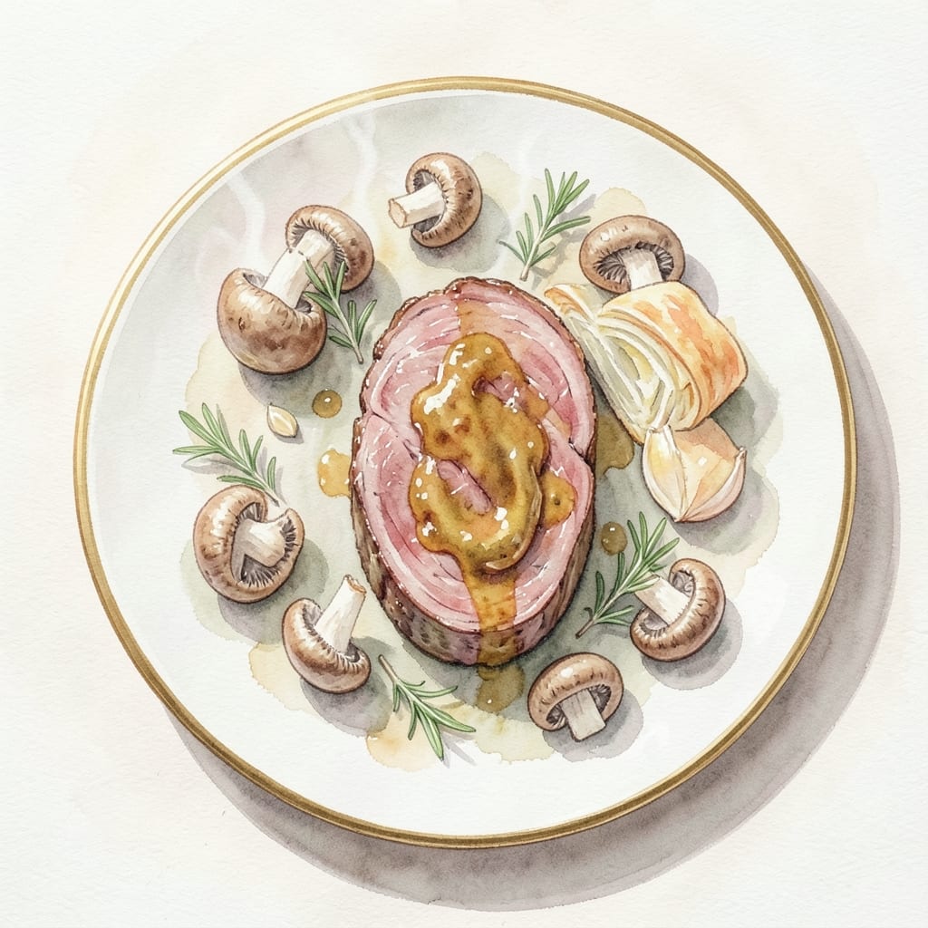 Beef Wellington Recipe Without Pork: Mushroom-Duxelles Crust with Perfectly Pink Centers