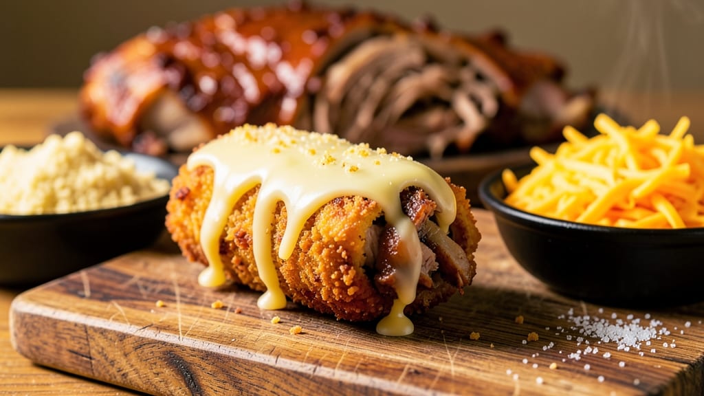 Cheesy Pulled Pork Corn Dogs Recipe: Crispy Bites with Melty Cheese Core