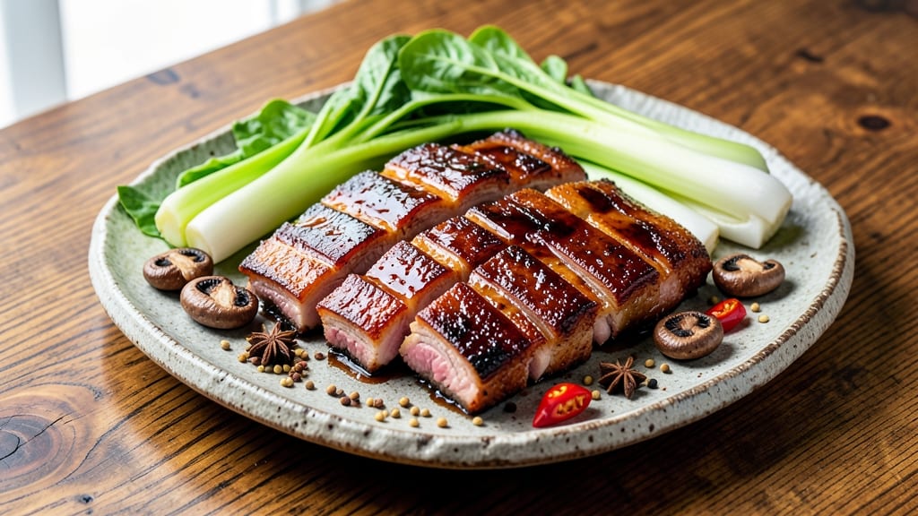 Cantonese Pork Ribs Recipe: Five-Spice Glossed Crisp With Celery Crown Twist